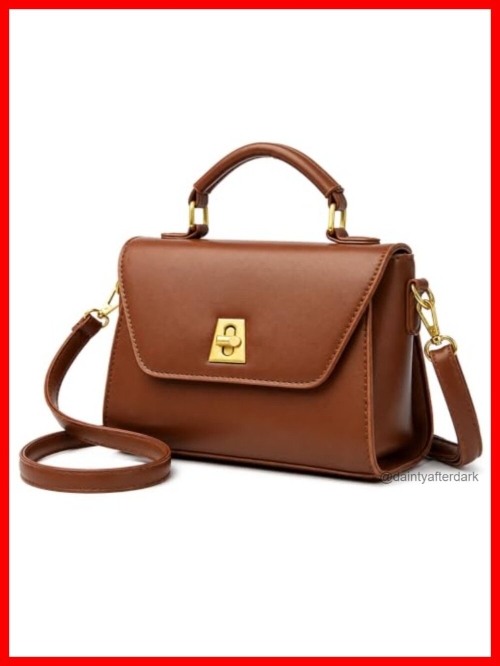 Crossbody Bag Women Shoulder Handbag PU Leather Satchel Purse with Top Handle